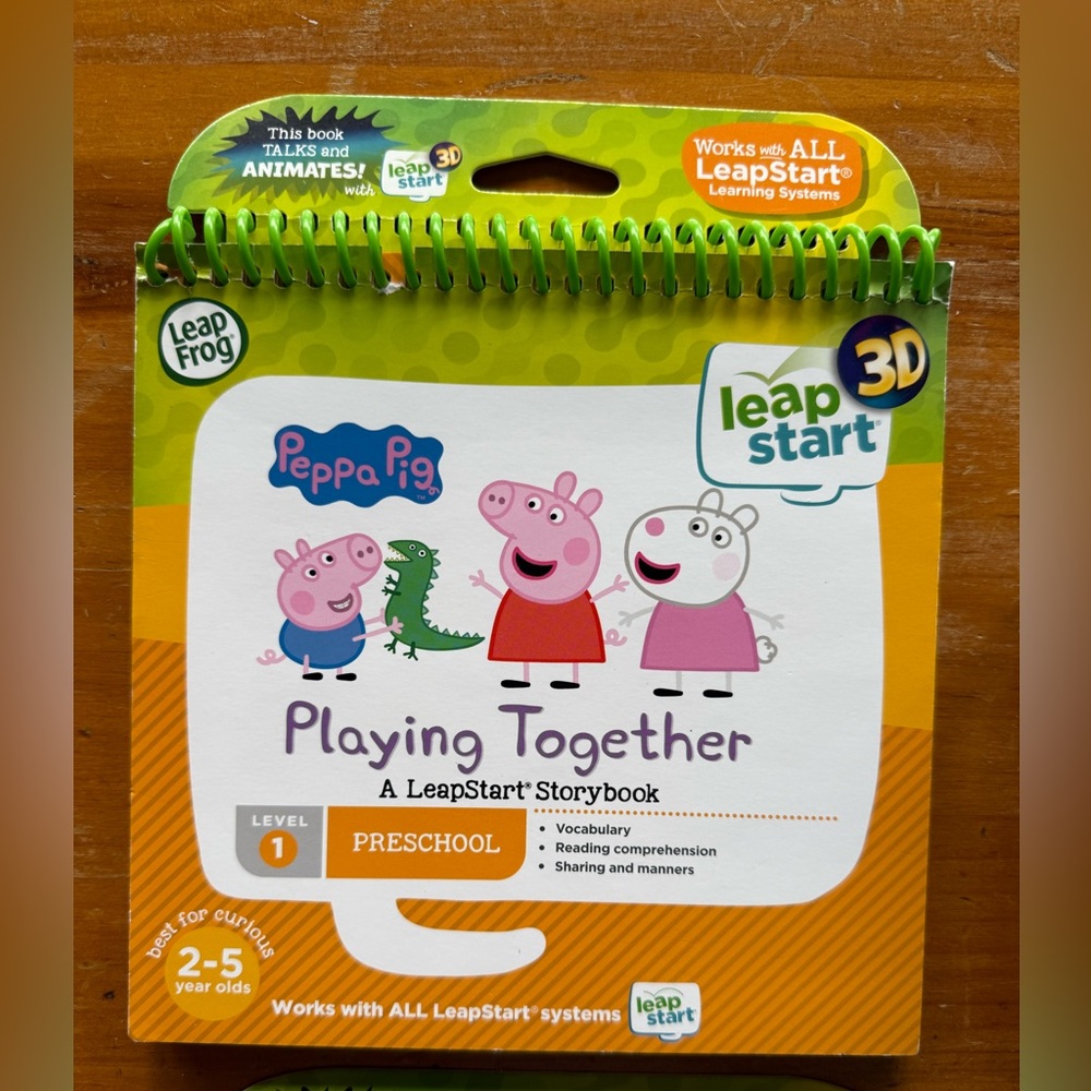 LeapFrog LeapStart 3D Learning System + 2 Books Peppa Pig Paw Patrol Tested - Picture 2 of 5